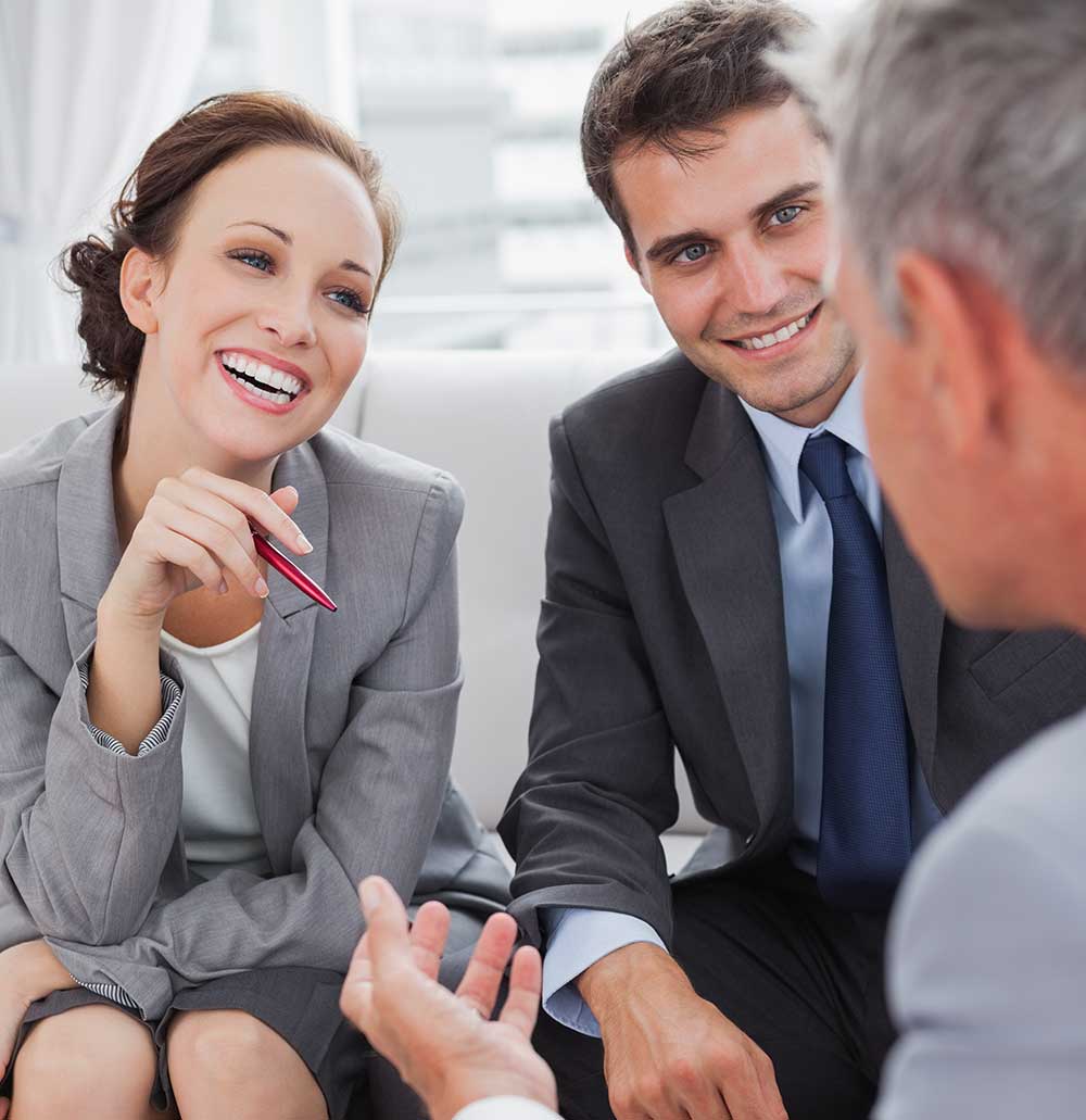 marketing people talking square